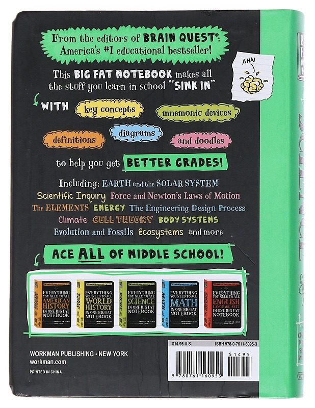 Everything you need to ace science in one big fat notebook : the complete middle school study guide - Geisen, Michael - Tietokirjat - 10105549849 - 1