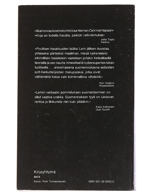 Kyberias - Lem, Stanislaw - Fantasia- ja scifi - 10105549857 - 1