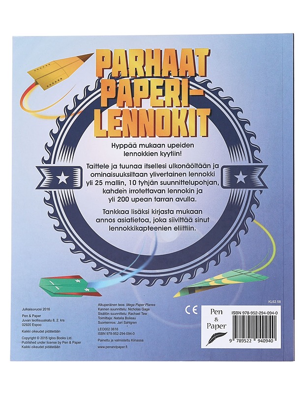 Parhaat paperilennokit - Lastenkirjat - 10105549890 - 1