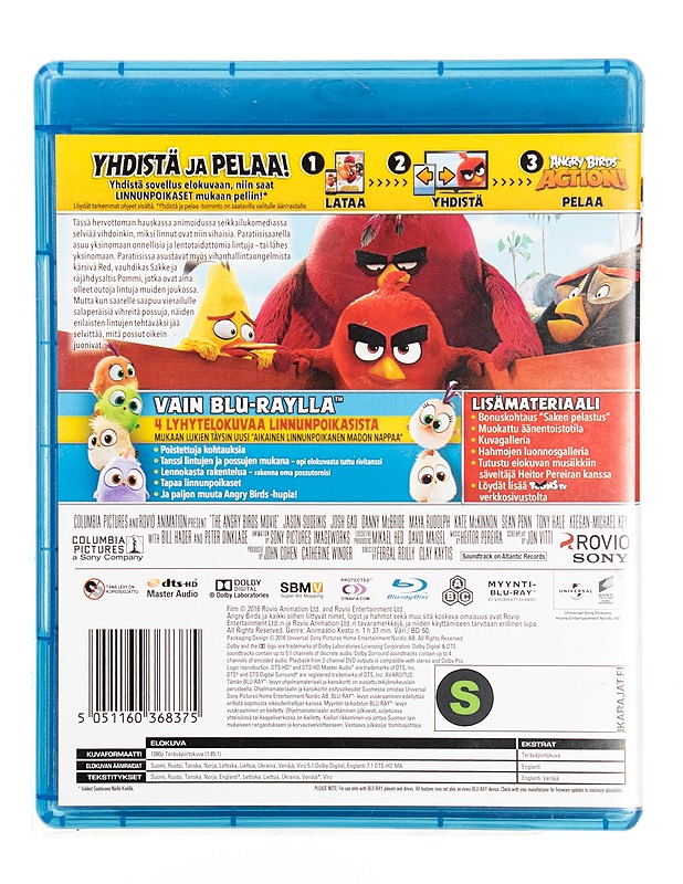 Angry birds elokuva - Blu-ray - Blu-ray-levyt - 10105549870 - 1