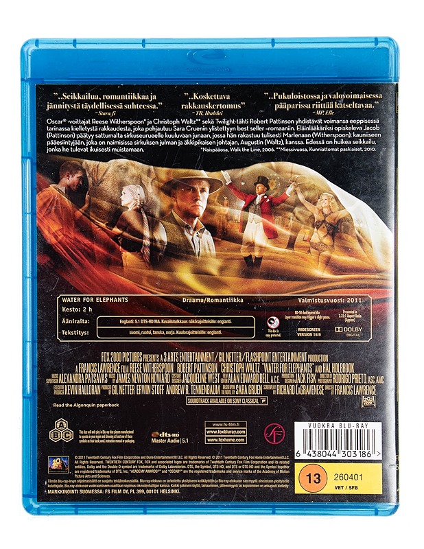 Vettä elefanteille - Blu-ray - Blu-ray-levyt - 10105549876 - 1