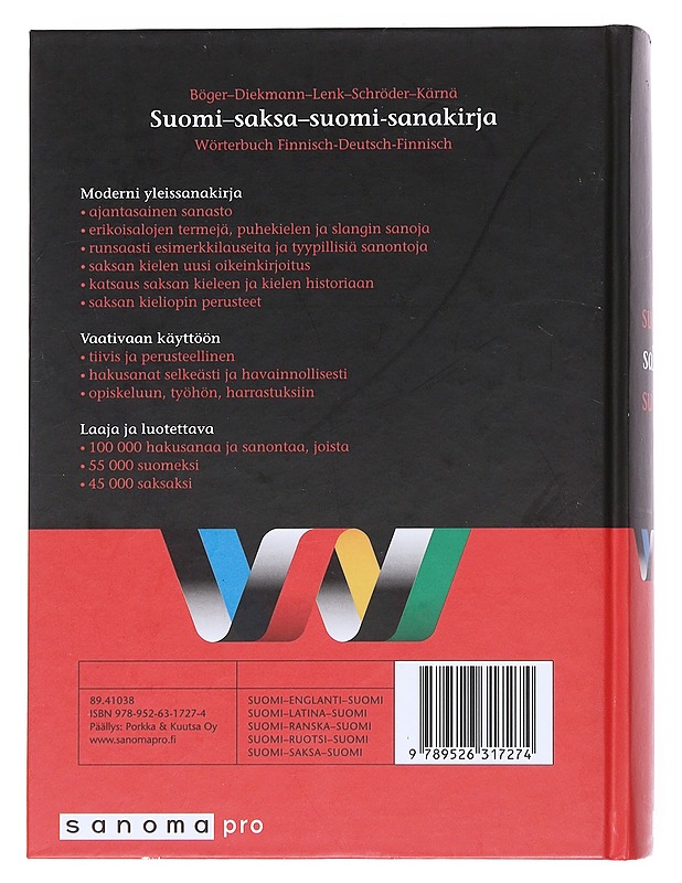 Suomi-saksa-suomi-sanakirja - Böger, Joachim - Tietokirjat ja oppaat - 10105549881 - 1