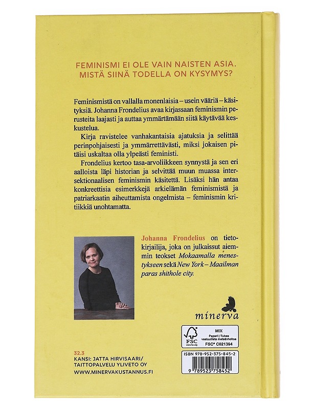 Feminismiä ihan kaikille - Johanna Frondelius - Historiakirjat - 10105549913 - 1