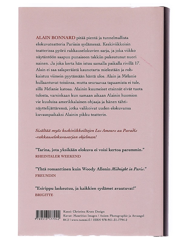 Pieni elokuvateatteri Pariisissa - Barreau, Nicolas - Romaanit ja novellit - 10105549990 - 1