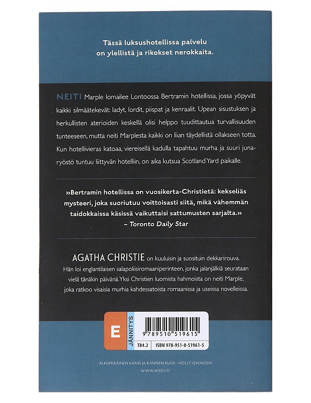 Bertramin hotellissa - Agatha Christie - Jännitys ja dekkarit - 10105550014 - 1