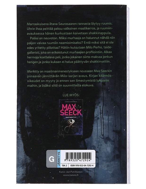 Merkitty - Max Seeck - Jännitys ja dekkarit - 10105550018 - 1