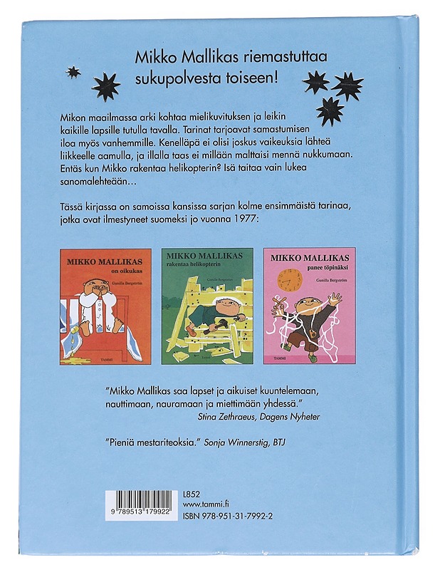 Mikko Mallikkaan parhaat tarinat - Bergström, Gunilla - Lastenkirjat - 10105550028 - 1
