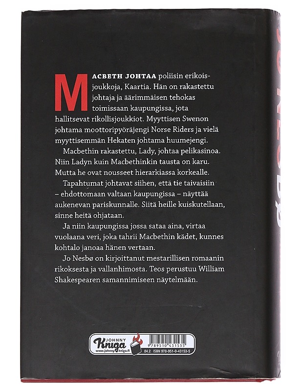 Macbeth - Jo Nesbø - Jännitys ja dekkarit - 10105550045 - 1