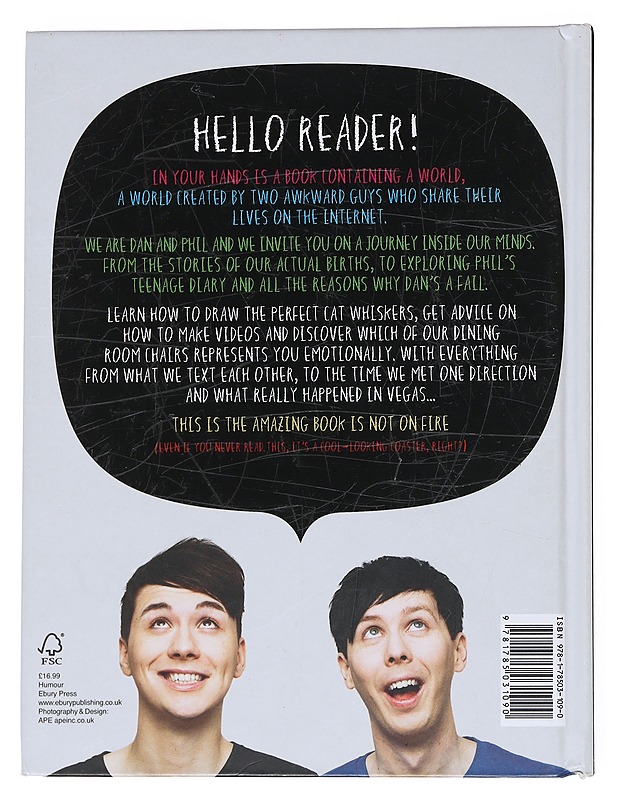 The amazing book is not on fire / the world of Dan and Phil - Dan Howell - Elämäkerrat ja muistelmat - 10105550130 - 1