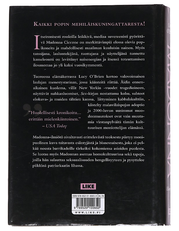 Madonna : elämäkerta - O'Brien, Lucy - Elämäkerrat ja muistelmat - 10105550155 - 1