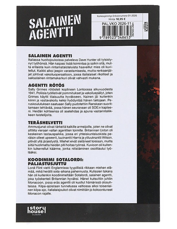 Korkeajännitys Erikoisnumero 01-2026: Salainen Agentti - Antti Marttinen - Sarjakuvat - 10105550157 - 1
