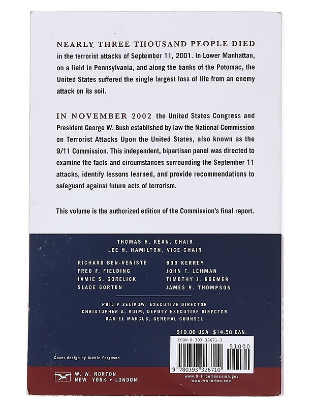 The 9/11 commission report - Thomas Kean - Tietokirjat ja oppaat - 10105550214 - 1