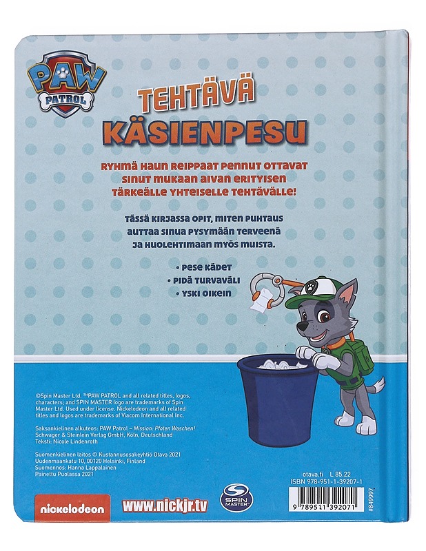 Tehtävä käsienpesu - Lindenroth, Nicole - Lastenkirjat - 10105550230 - 1