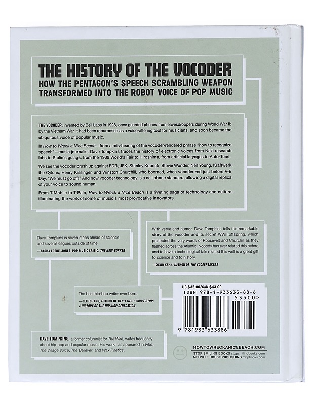 How to wreck a nice beach : the vocoder from World War II to hip-hop : the machine speaks - Dave Tompkins - Tietokirjat ja oppaat - 10105550241 - 1