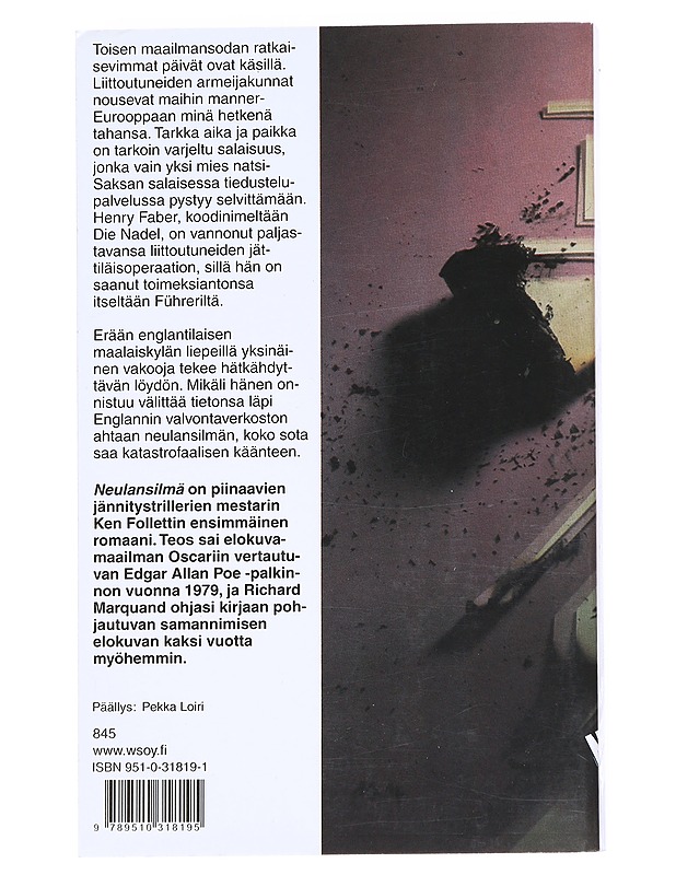 Neulansilmä - Follett, Ken - Jännitys ja dekkarit - 10105550245 - 1