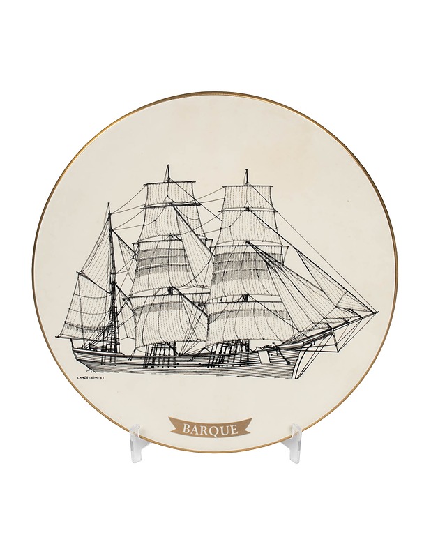 ARABIA Purjehtivat kauppalaivat Barque seinälautanen - Designsuosikit - 10105550254 - 1