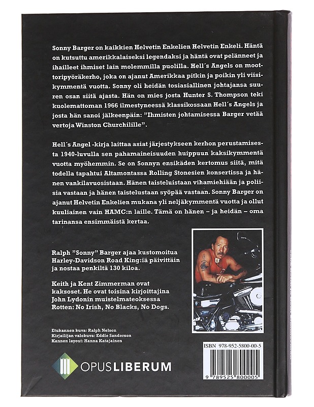 Hell's Angel : Sonny Bargerin elämä ja Hell's Angels Motorcycle Club - Ralph Barger - Elämäkerrat ja muistelmat - 10105550266 - 1