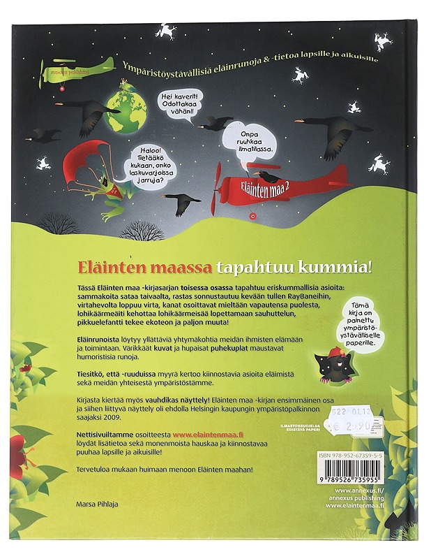 Eläinten maassa tapahtuu kummia! - Marsa Pihlaja - Lastenkirjat - 10105550270 - 1
