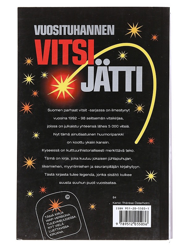 Vuosituhannen vitsijätti - Kallis, Kari - Lastenkirjat - 10105550315 - 1