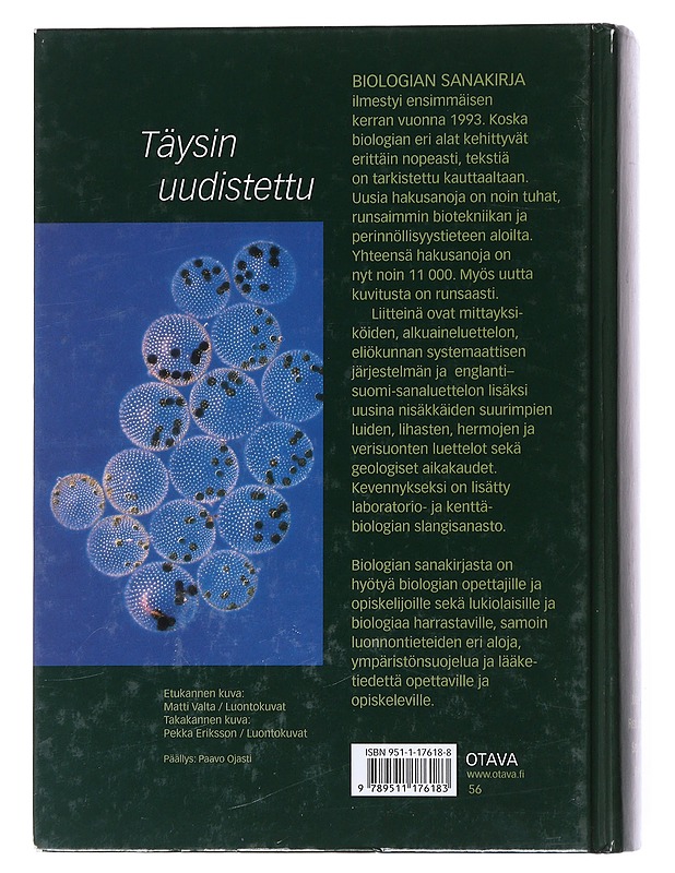 Biologian sanakirja - Lemmetyinen, Risto - Tietokirjat ja oppaat - 10105550346 - 1
