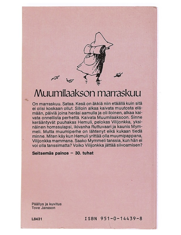 Muumilaakson marraskuu - Jansson, Tove - Lastenkirjat - 10105550428 - 1