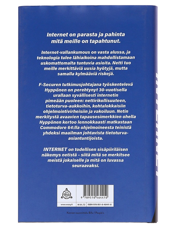 Internet - Mikko Hyppönen - Historiakirjat - 10105550437 - 1