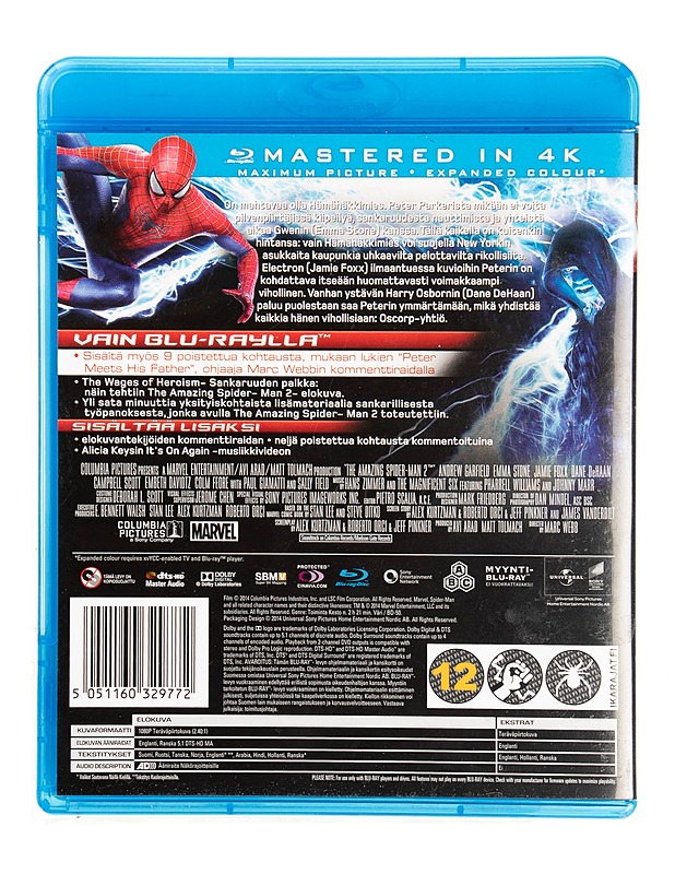 The Amazing Spider-Man - Blu-ray - Blu-ray-levyt - 10105550479 - 1