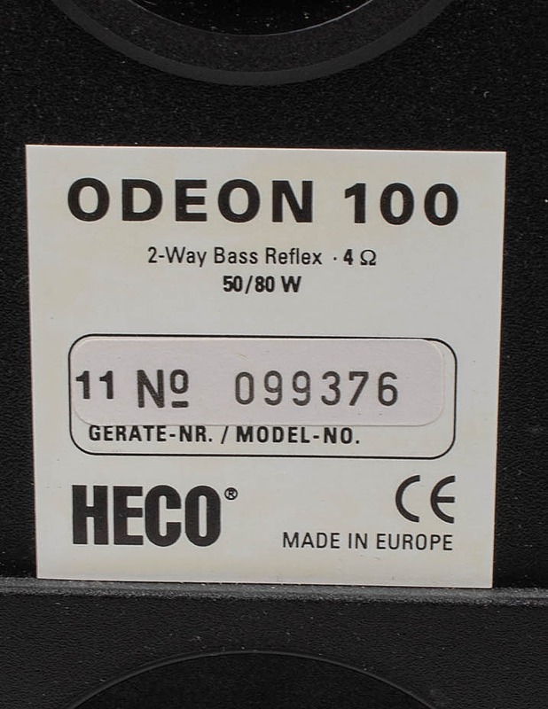 HECO Odeon 100 2-tiebassorefleksi hyllykaiutin pari - Audio - 10105550523 - 3