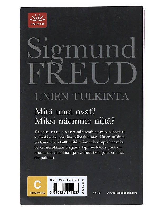 Unien tulkinta - Freud, Sigmund - Tietokirjat ja oppaat - 10105550554 - 1