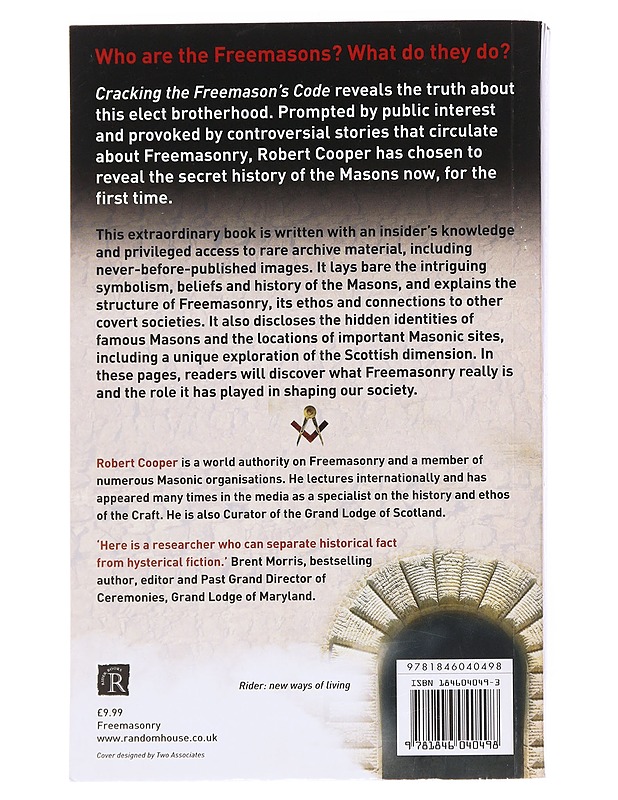 Cracking the Freemason's Code - Robert Cooper - Historiakirjat - 10105550589 - 1