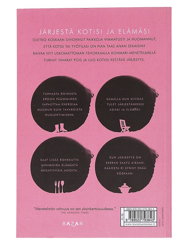 KonMari : siivouksen elämänmullistava taika - Kondo, Marie - Tietokirjat ja oppaat - 10105550606 - 1