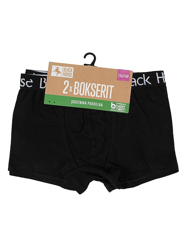 BLACK HORSE bokserit, 134/140, 2 kpl - Alusvaatteet - 10105550674 - 0