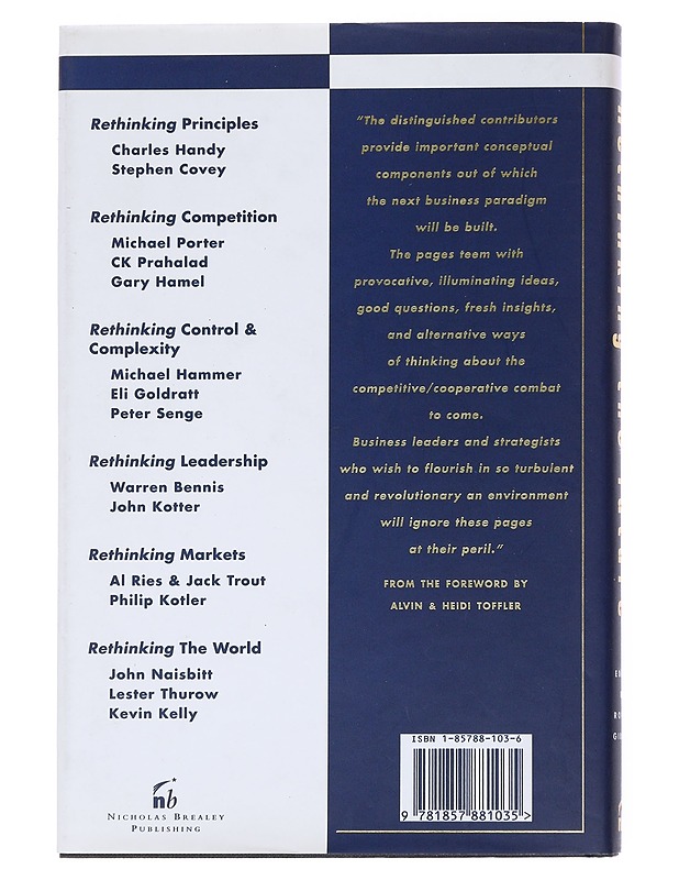 Rethinking the future - Gibson, Rowan - Tietokirjat - 10105550712 - 1