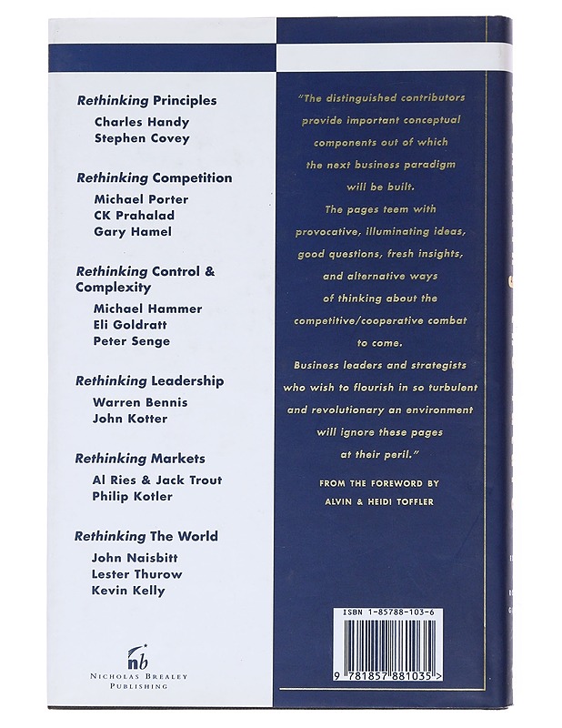 Rethinking the future - Gibson, Rowan - Tietokirjat - 10105550714 - 1