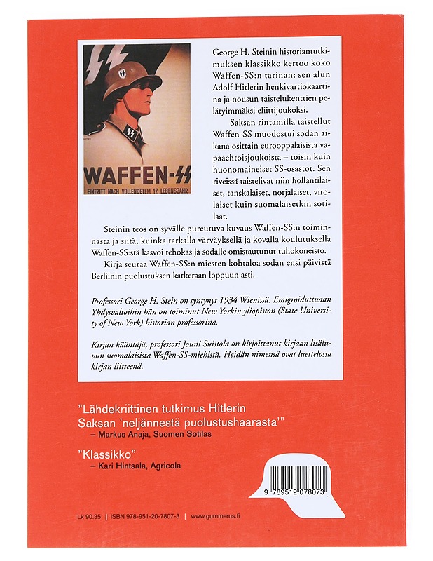 Waffen-SS : Hitlerin eliittikaarti sodassa - Stein, George H. - Historiakirjat - 10105550765 - 1