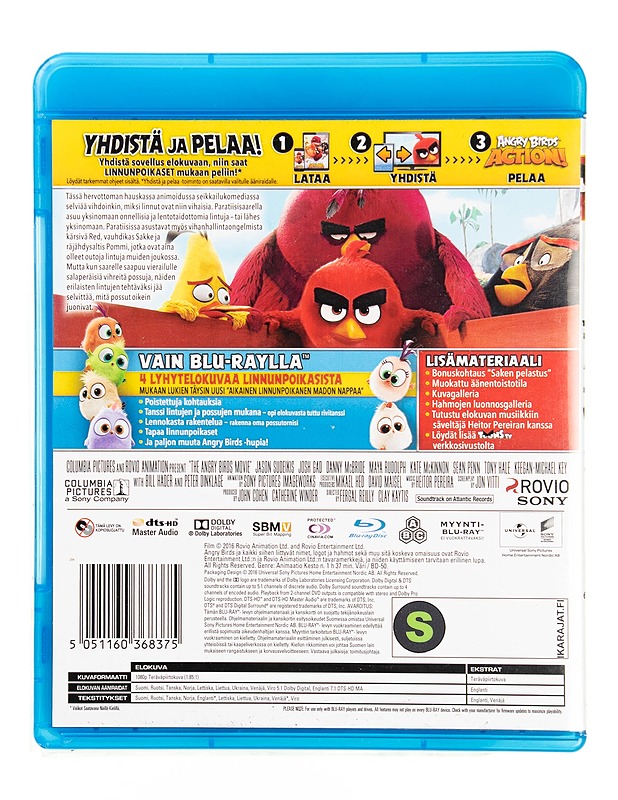 Angry Birds elokuva - Blu-ray - Blu-ray-levyt - 10105550771 - 1