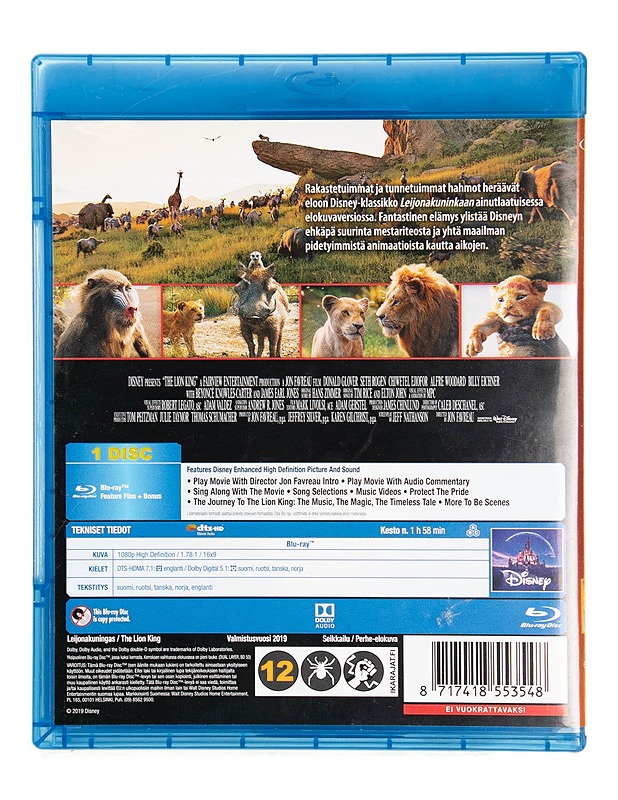 Disney Leijonakuningas - Blu-ray - Blu-ray-levyt - 10105550779 - 1