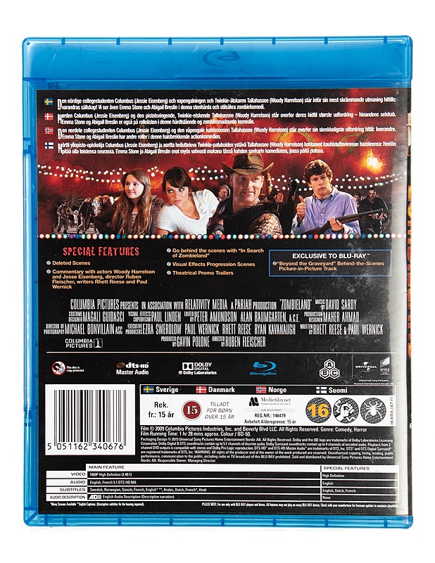 Zombieland - Blu-ray - Blu-ray-levyt - 10105550819 - 1