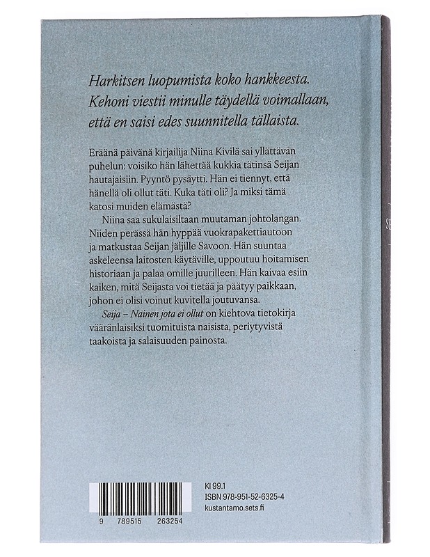 Seija : nainen jota ei ollut - Niina Kivilä - Kaunokirjallisuus - 10105550831 - 1