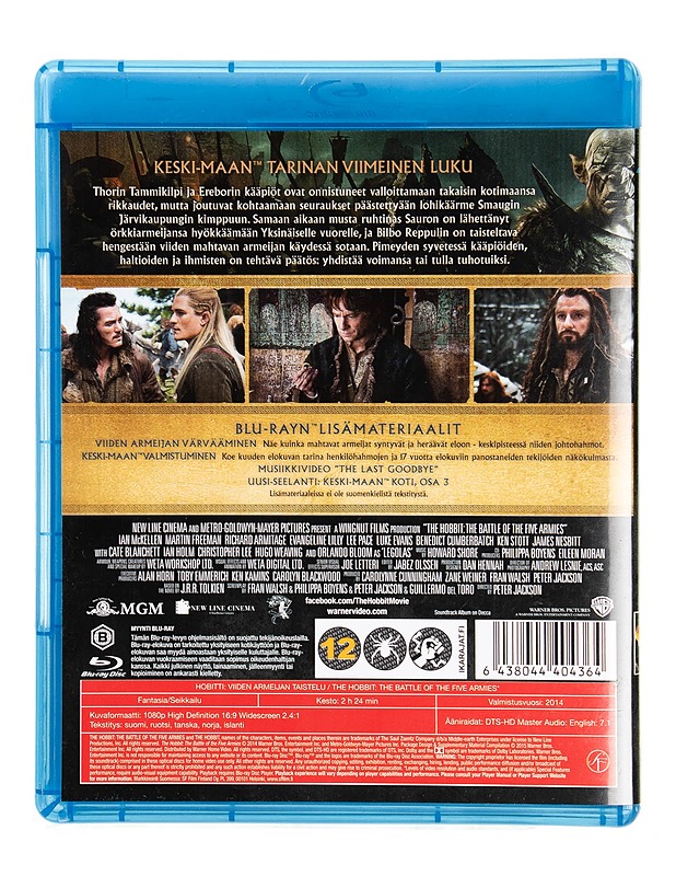 Hobitti : Viiden armeijan taistelu - Blu-ray - Blu-ray-levyt - 10105550858 - 1