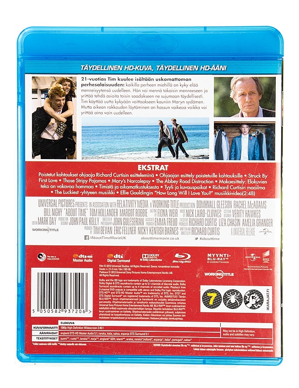 About Time - Blu-ray - Blu-ray-levyt - 10105550866 - 1