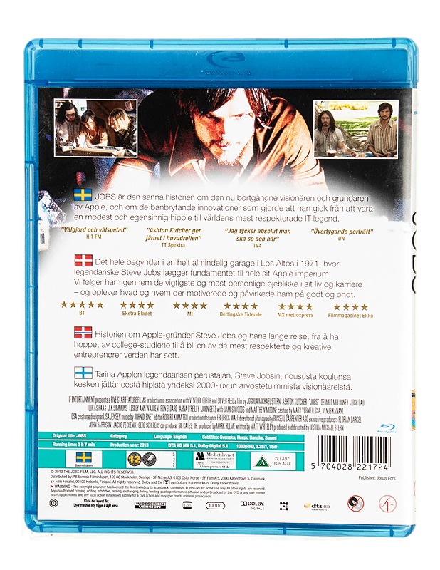 Jobs - Blu-ray - Blu-ray-levyt - 10105550877 - 1