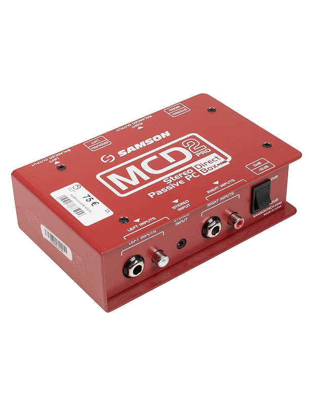 SAMSON MGD2 PRO -passiivinen DI-boksi  - Audio - 10105550902 - 0