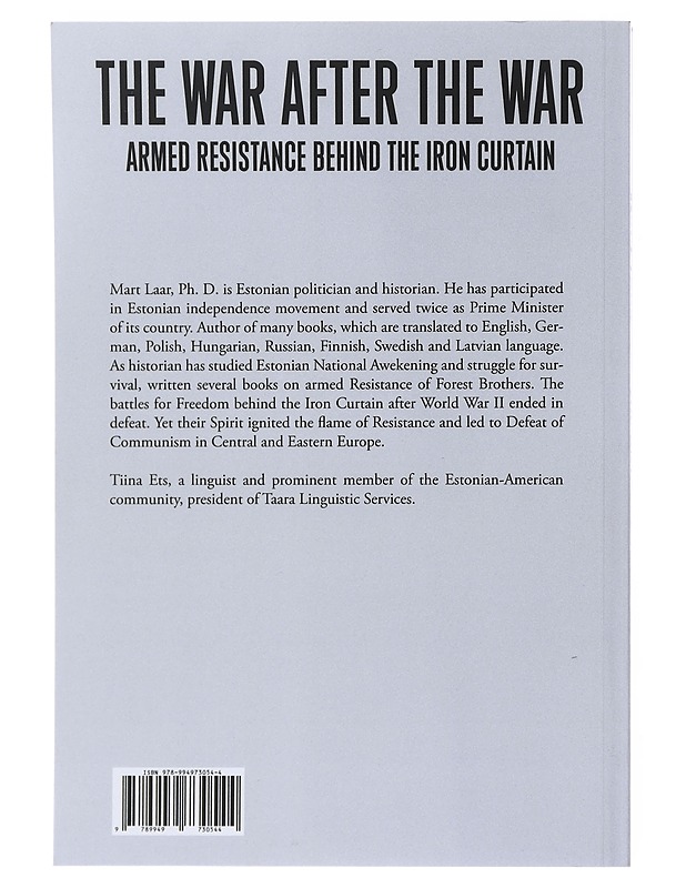 The War after the War - Laar, Mart - Historiakirjat - 10105550904 - 1