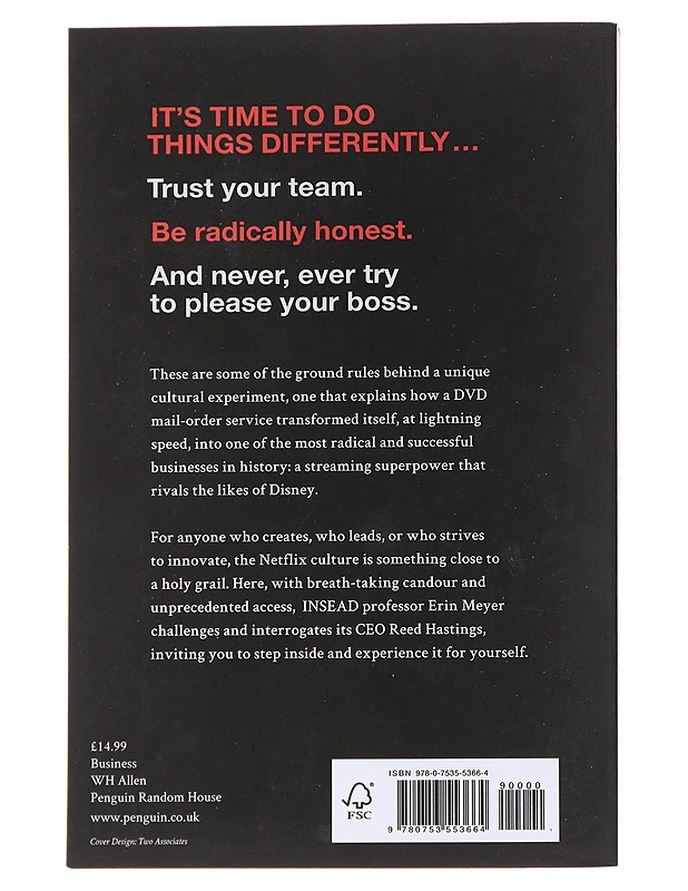 No Rules Rules: Netflix and the Culture of Reinvention - Hastings, Reed; Meyer, Erin - Tietokirjat ja oppaat - 10105550914 - 1