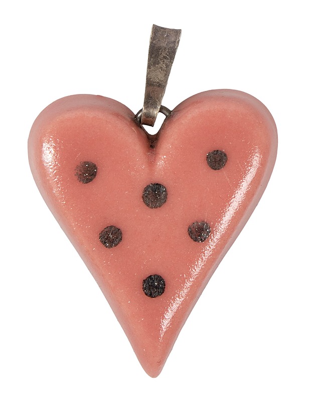 Keramiikka sydän amuletti - Askartelu - 10105550917 - 0