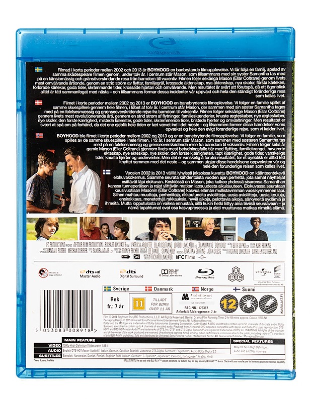 Boy Hood - Blu-ray - Blu-ray-levyt - 10105550935 - 1