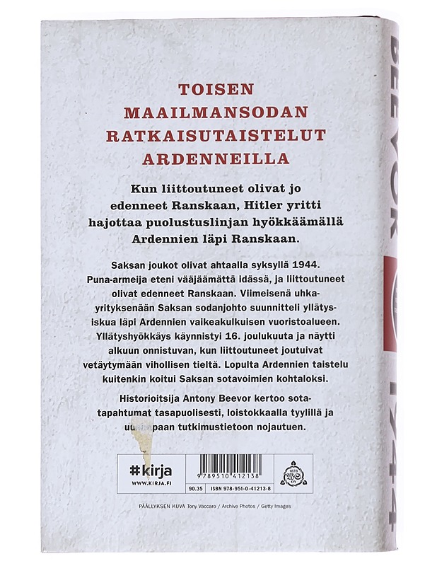 Ardennit 1944 : Hitlerin viimeinen uhkayritys - Beevor, Antony - Historiakirjat - 10105550957 - 1