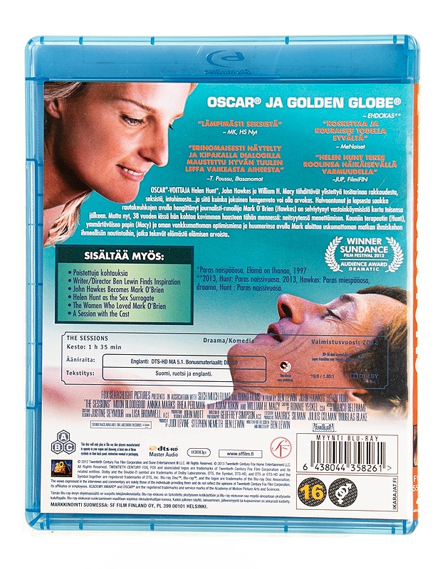 The Sessions - Blu-ray - Blu-ray-levyt - 10105550958 - 1