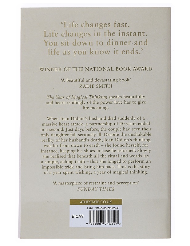 The year of magical thinking - Joan Didion - Kaunokirjallisuus - 10105551012 - 1
